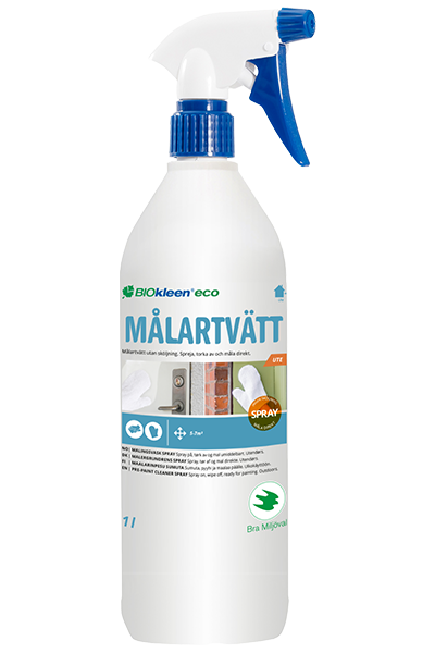 Målartvätt, spray